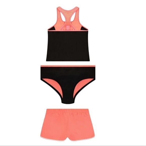 #15 Gerry Youth 3-piece Swim Set, Pink Medium 10/12 - Picture 2 of 8